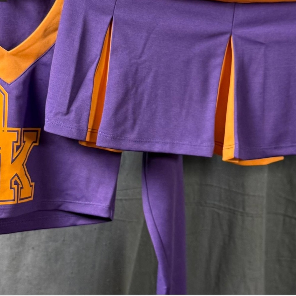 Dolls Kill Jennifer’s Body Purple Orange Cheerleader NWT sizes XXs L S XS M - Picture 4 of 4